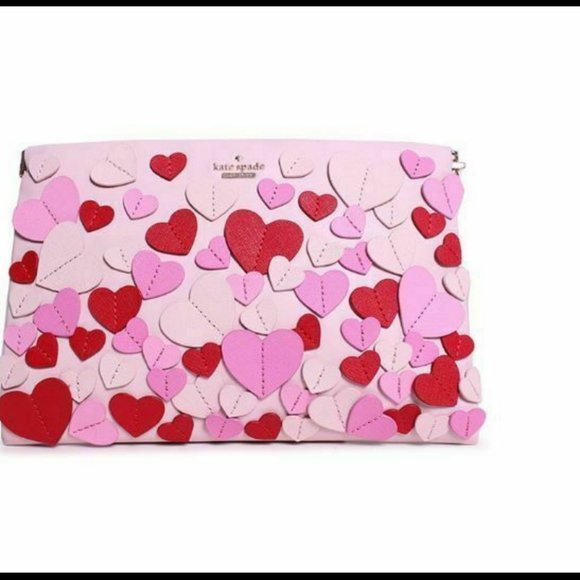 Kate Spade Secret Admirer Pink Hearts purse bag - Picture 6 of 12
